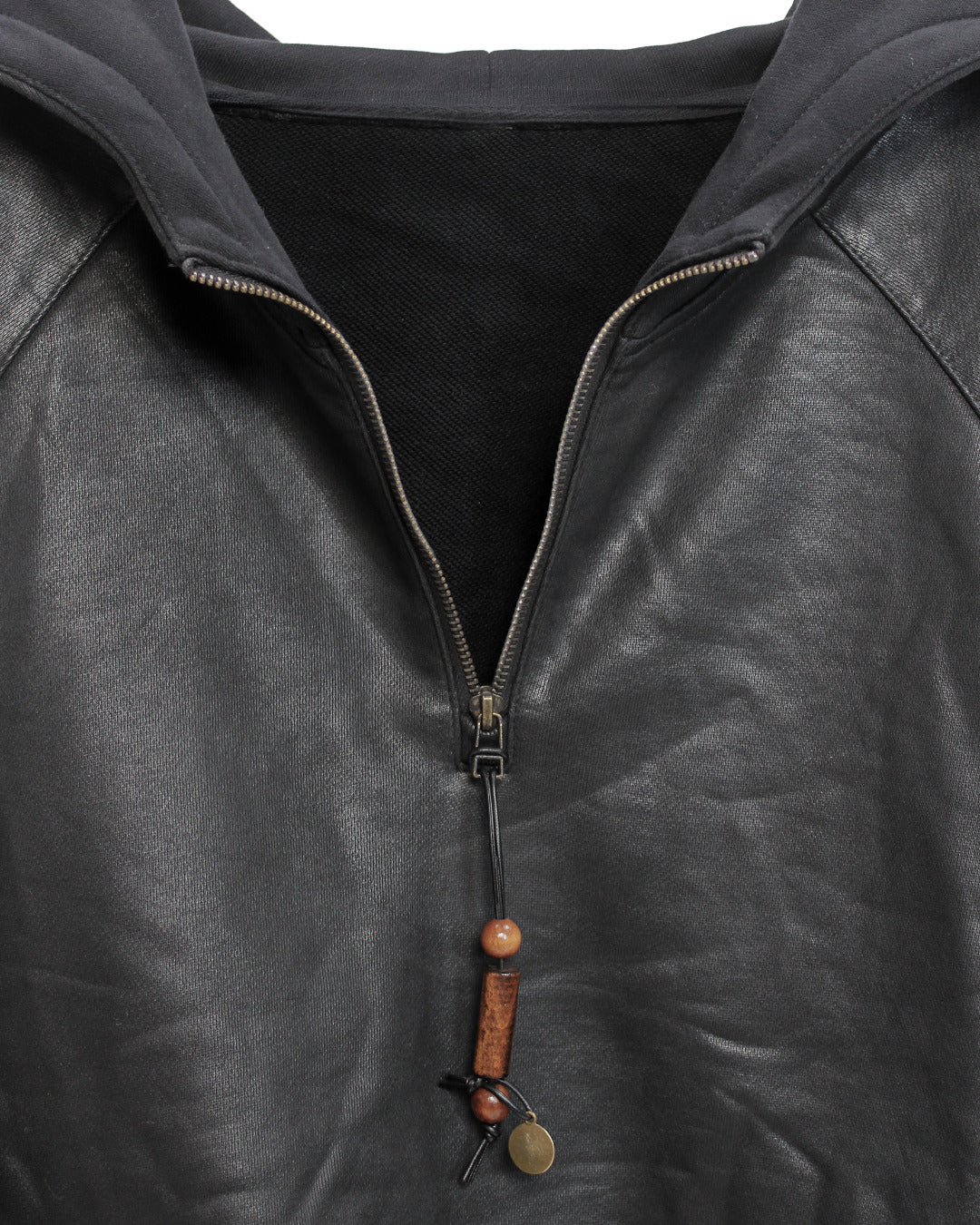 SERPENTINE WAXED QUARTER ZIP HOODIE