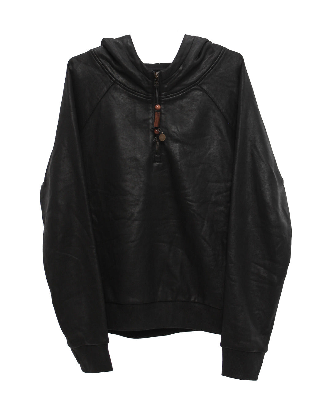SERPENTINE WAXED QUARTER ZIP HOODIE