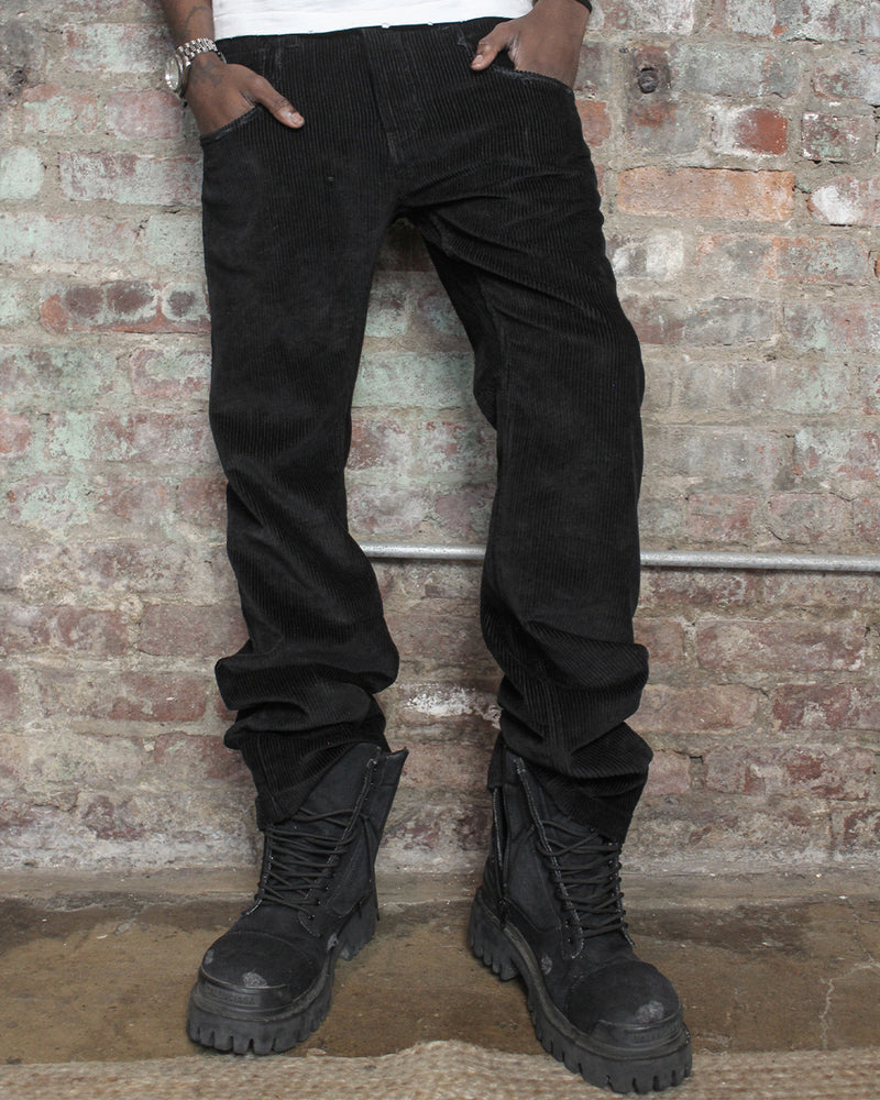 MIDNIGHT BUCCANEER SLIM CUT CORDUROY PANTS
