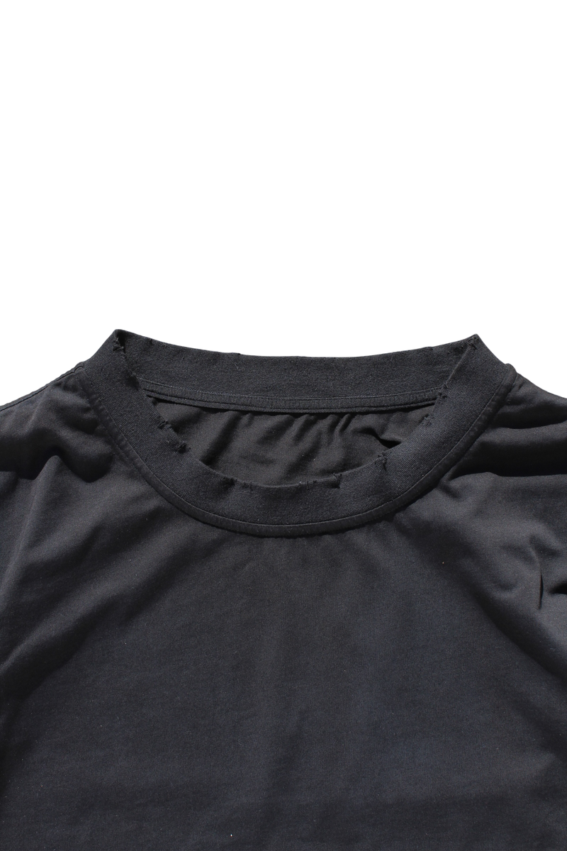 BLACK AMERICAN POLLUTION HAND PRINTED TEE