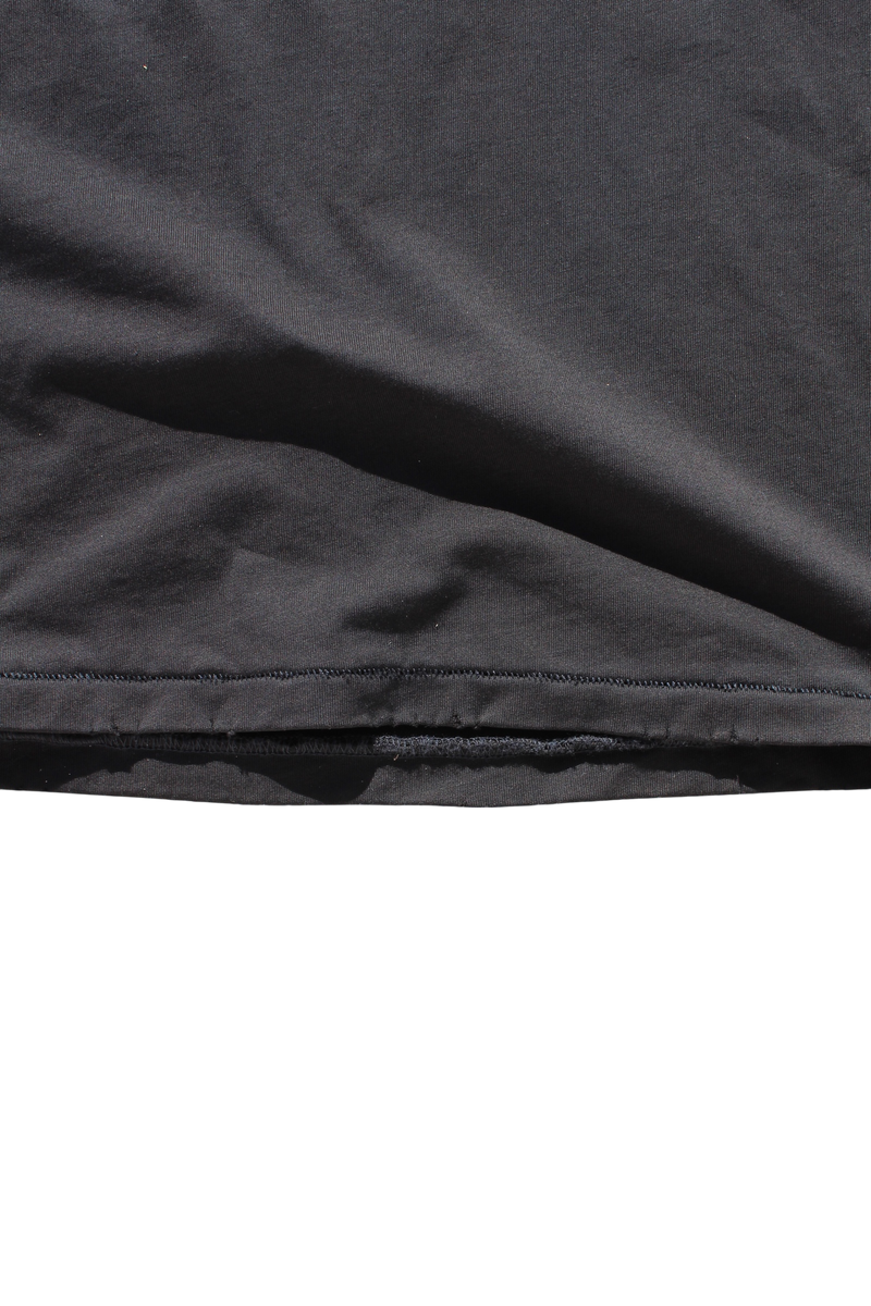 BLACK AMERICAN POLLUTION HAND PRINTED TEE