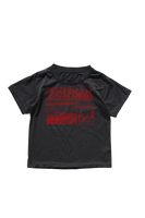 BLACK AMERICAN POLLUTION HAND PRINTED TEE