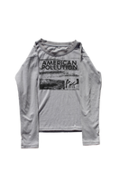 GREY AMERICAN POLLUTION HAND PRINTED LONG SLEEVE