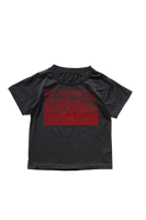 BLACK OILSPILL HAND PRINTED TEE