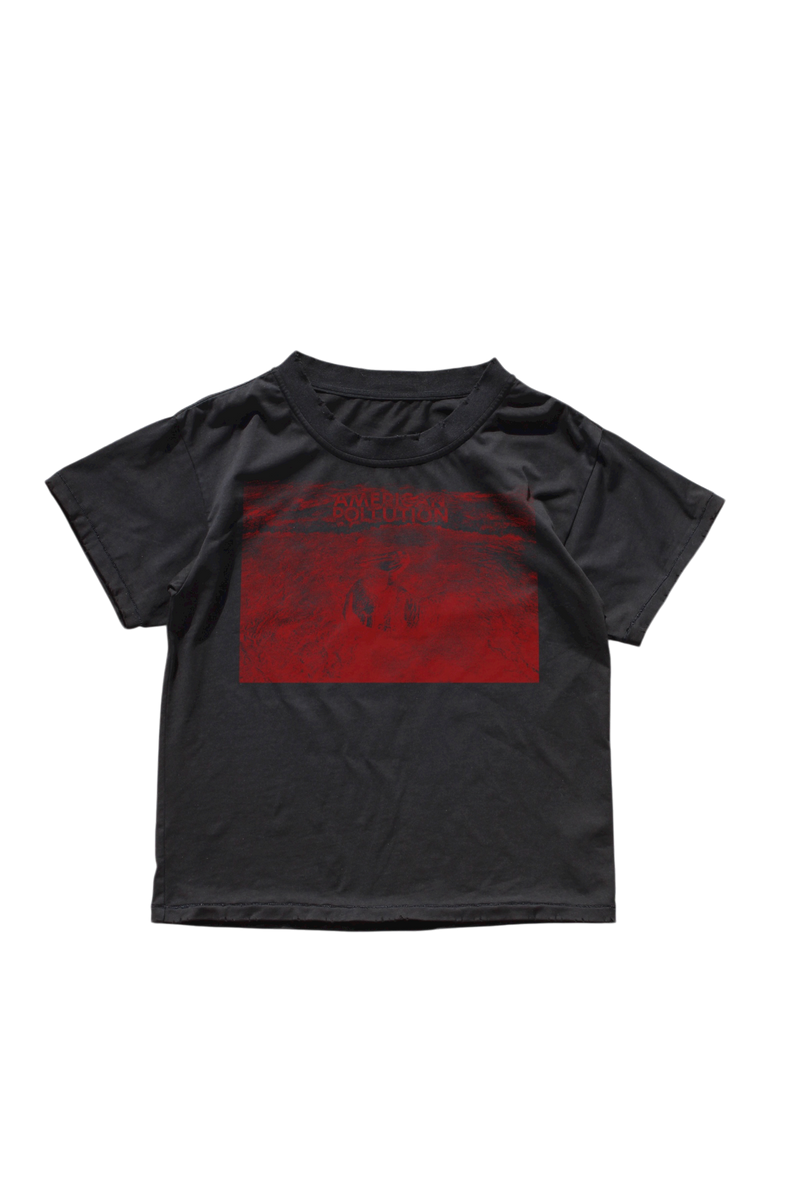 BLACK OILSPILL HAND PRINTED TEE