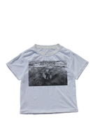 WHITE OILSPILL HAND PRINTED TEE
